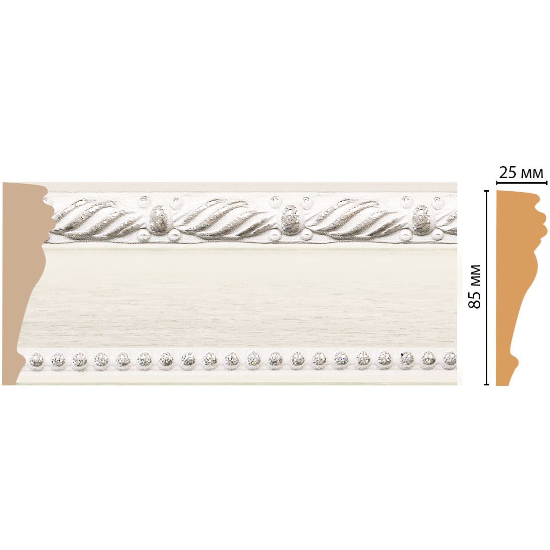 Молдинг Decomaster (Декомастер) 85х25х2400 мм 152-15