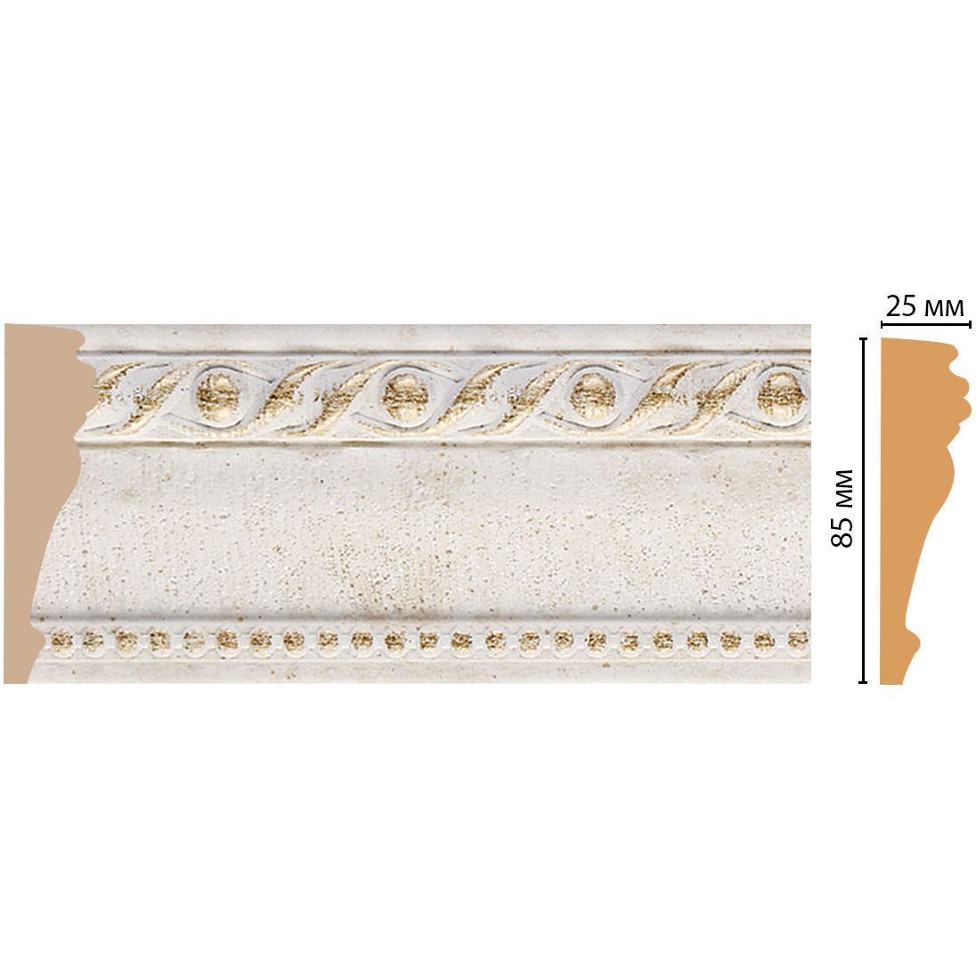 Молдинг Decomaster (Декомастер) 85х25х2400 мм 152-40