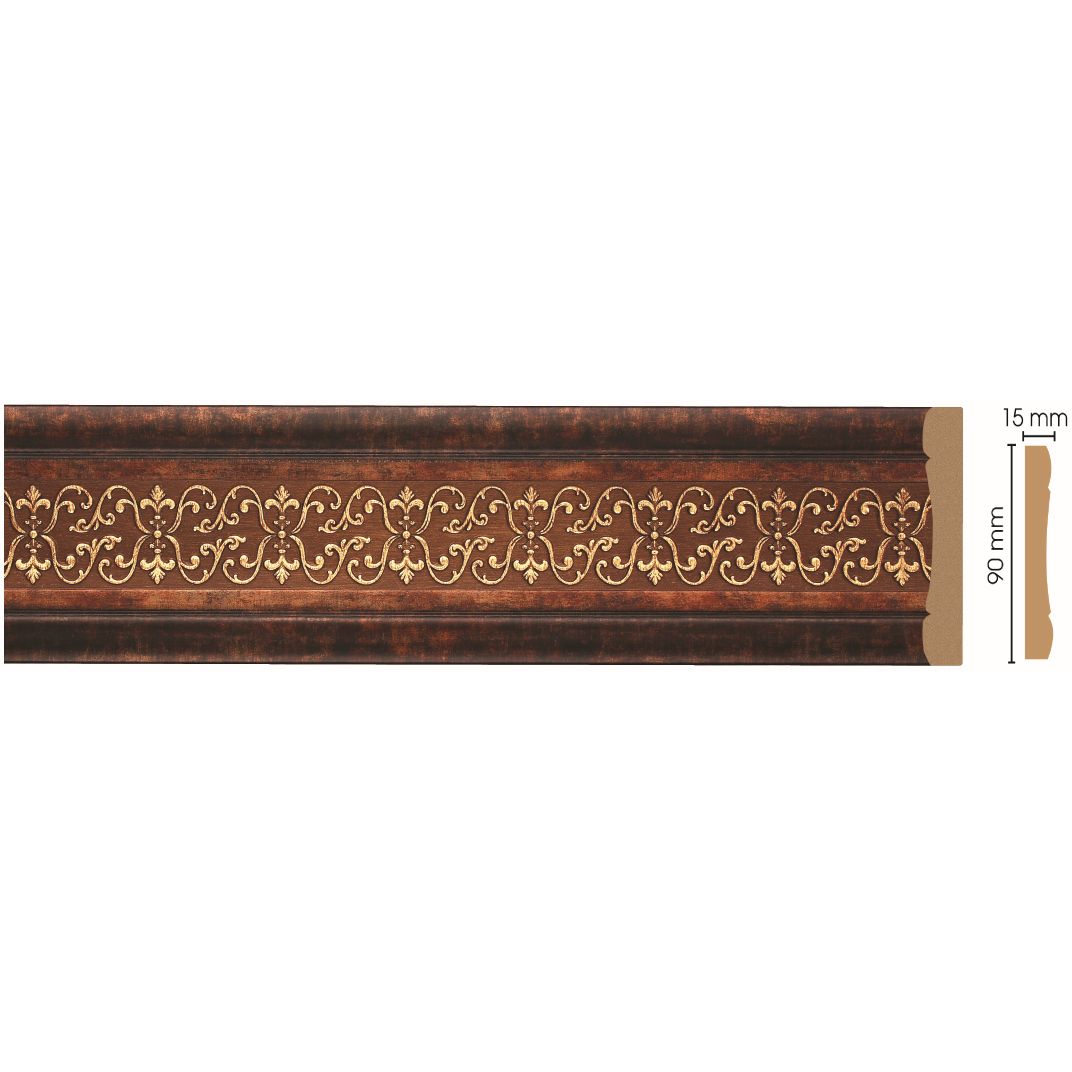 Молдинг Decomaster (Декомастер) 90х12х2400 мм 163-767