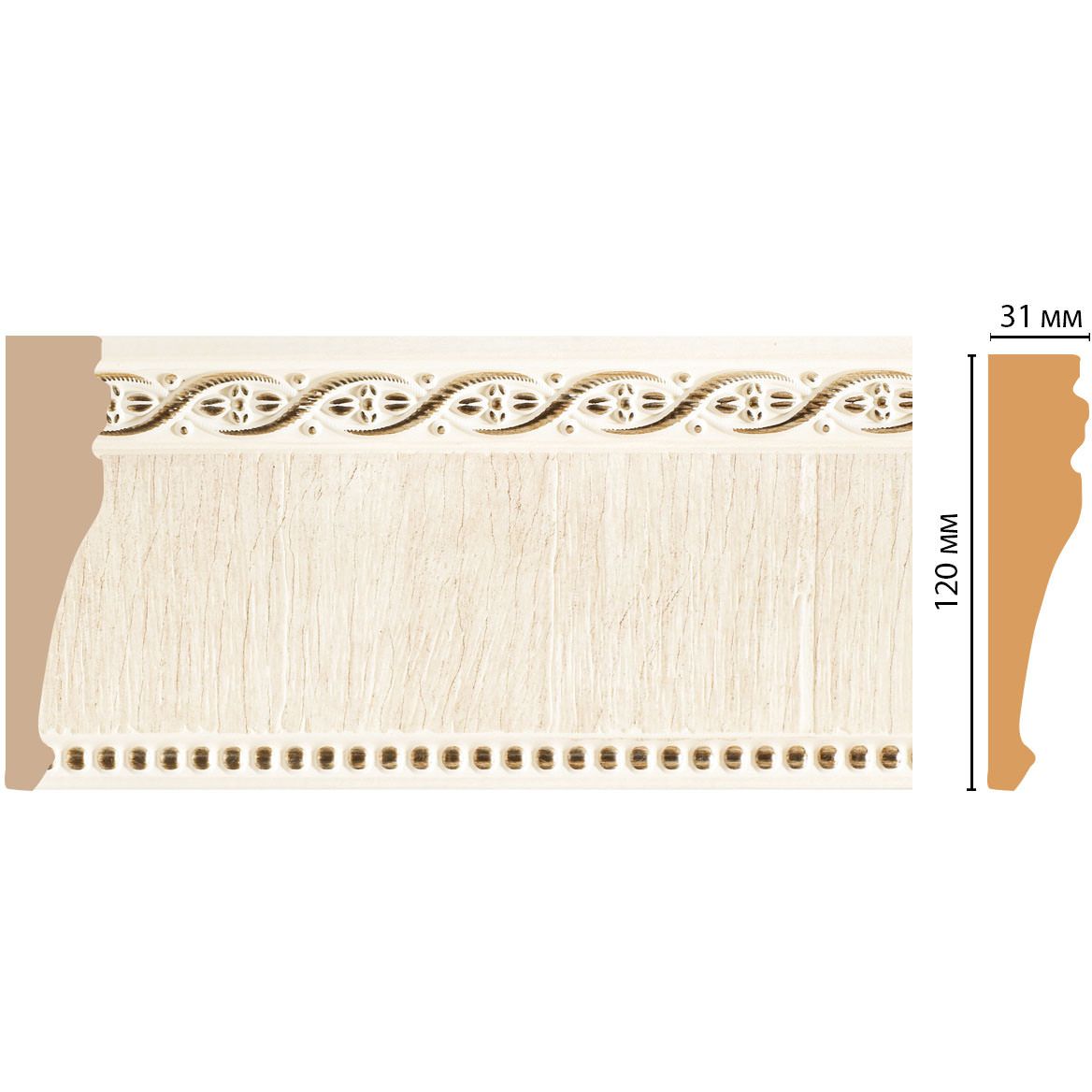 Молдинг Decomaster (Декомастер) 120х31х2400 мм 170-6