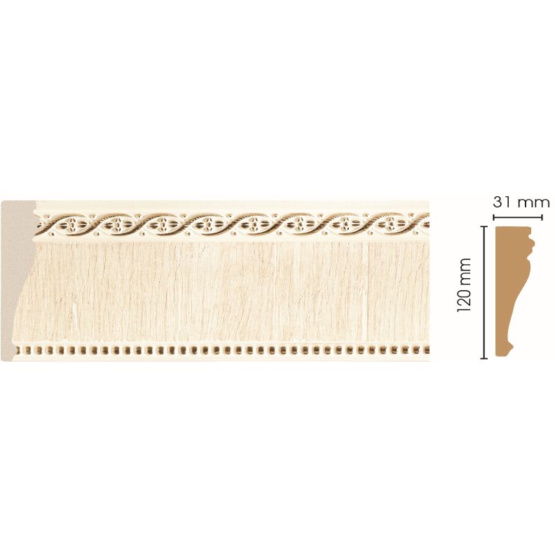 Молдинг Decomaster (Декомастер) 120х31х2400 мм 170-6