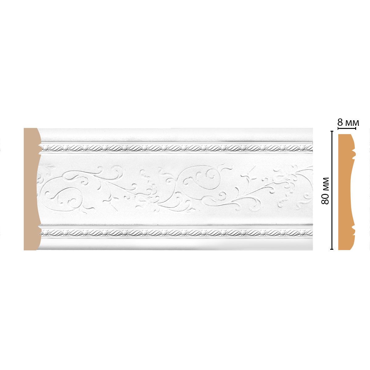 Молдинг Decomaster (Декомастер) 80х8х2400 мм 184-16