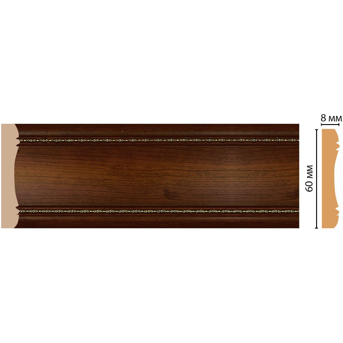 Молдинг Decomaster (Декомастер) 60х8х2400 мм 185-51