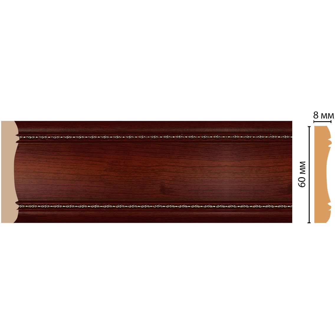 Молдинг Decomaster (Декомастер) 60х8х2400 мм 185-52