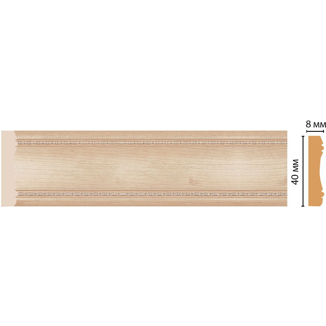 Молдинг Decomaster (Декомастер) 40х8х2400 мм 187-11