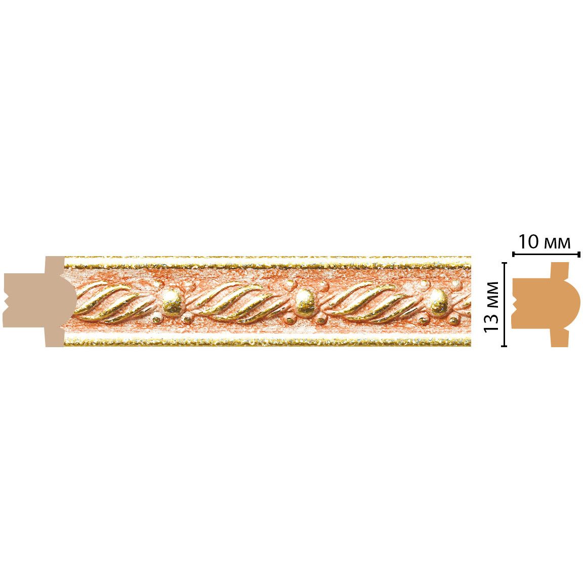 Молдинг Decomaster (Декомастер) 13х10х2400 мм 189-34