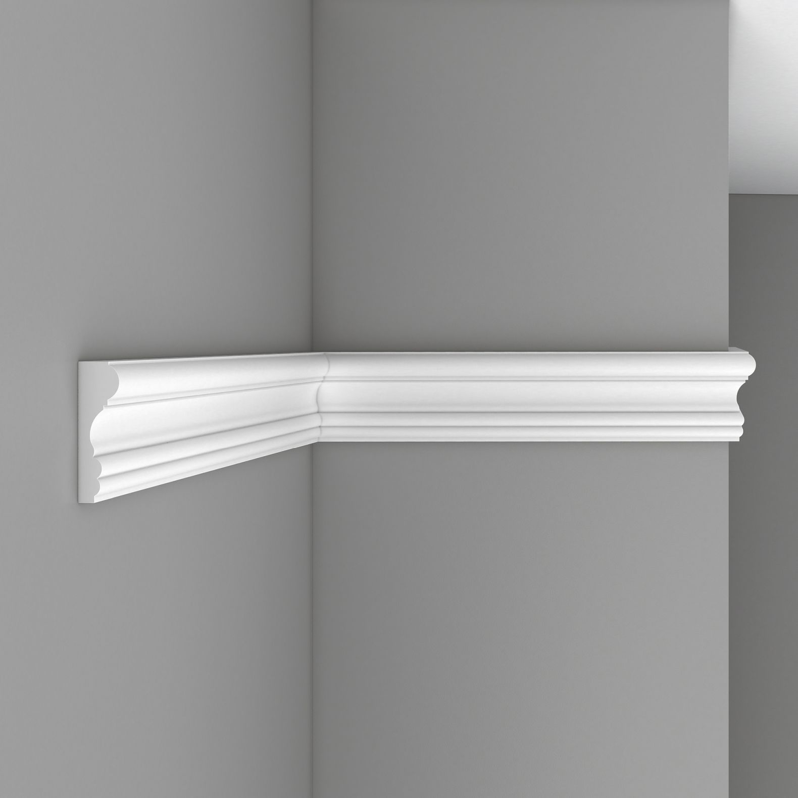 Молдинг гладкий Decomaster (Декомастер) гибкий 85х25х2400 мм 97174F