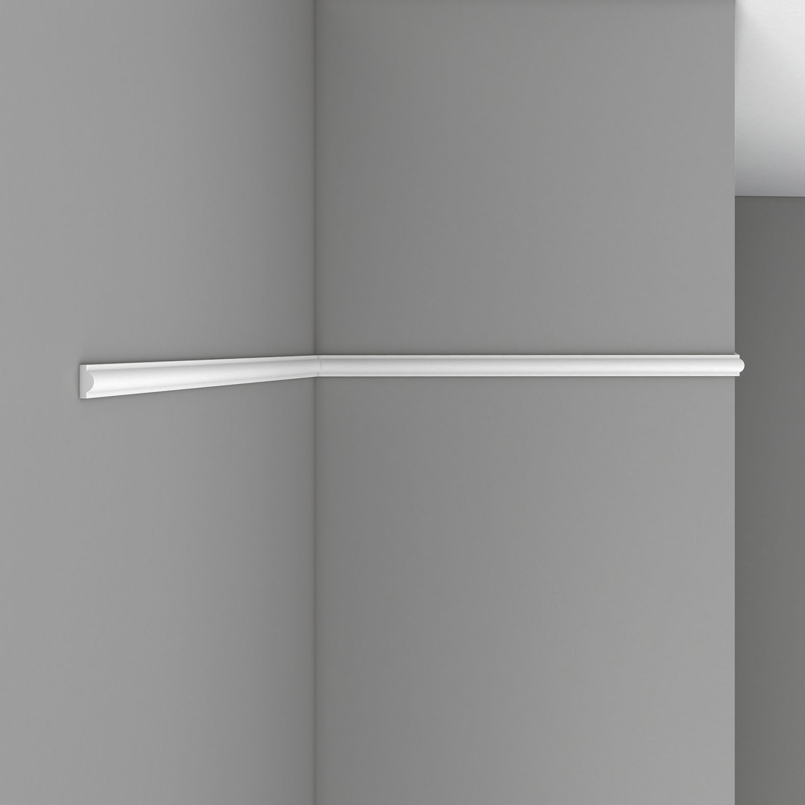 Молдинг гладкий Decomaster (Декомастер) гибкий 20х9х2400 мм 97202F