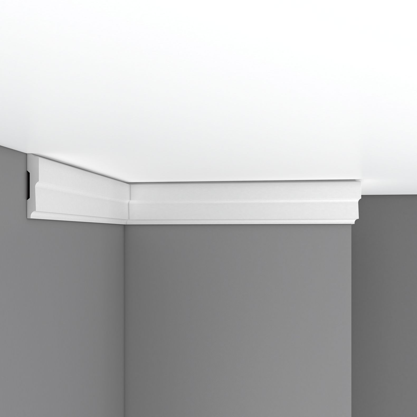 Молдинг гладкий Decomaster (Декомастер) 75х15х2400 мм 97600