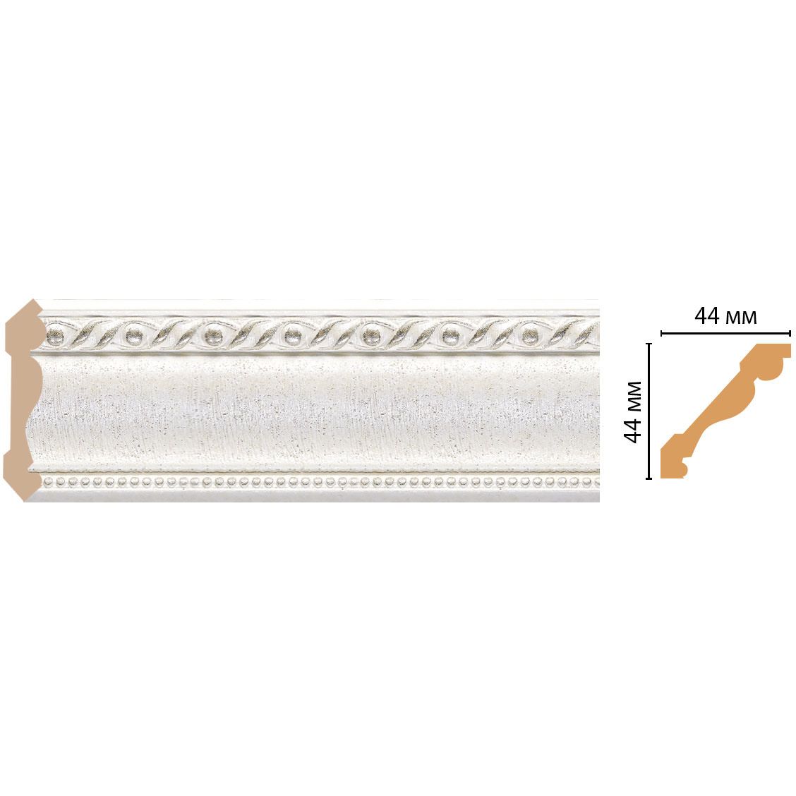 Плинтус потолочный Decomaster (Декомастер) 44х44х2400 мм 124-42