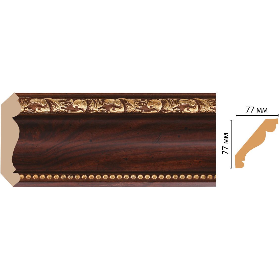 Плинтус потолочный Decomaster (Декомастер) 77х77х2400 мм 154-1084