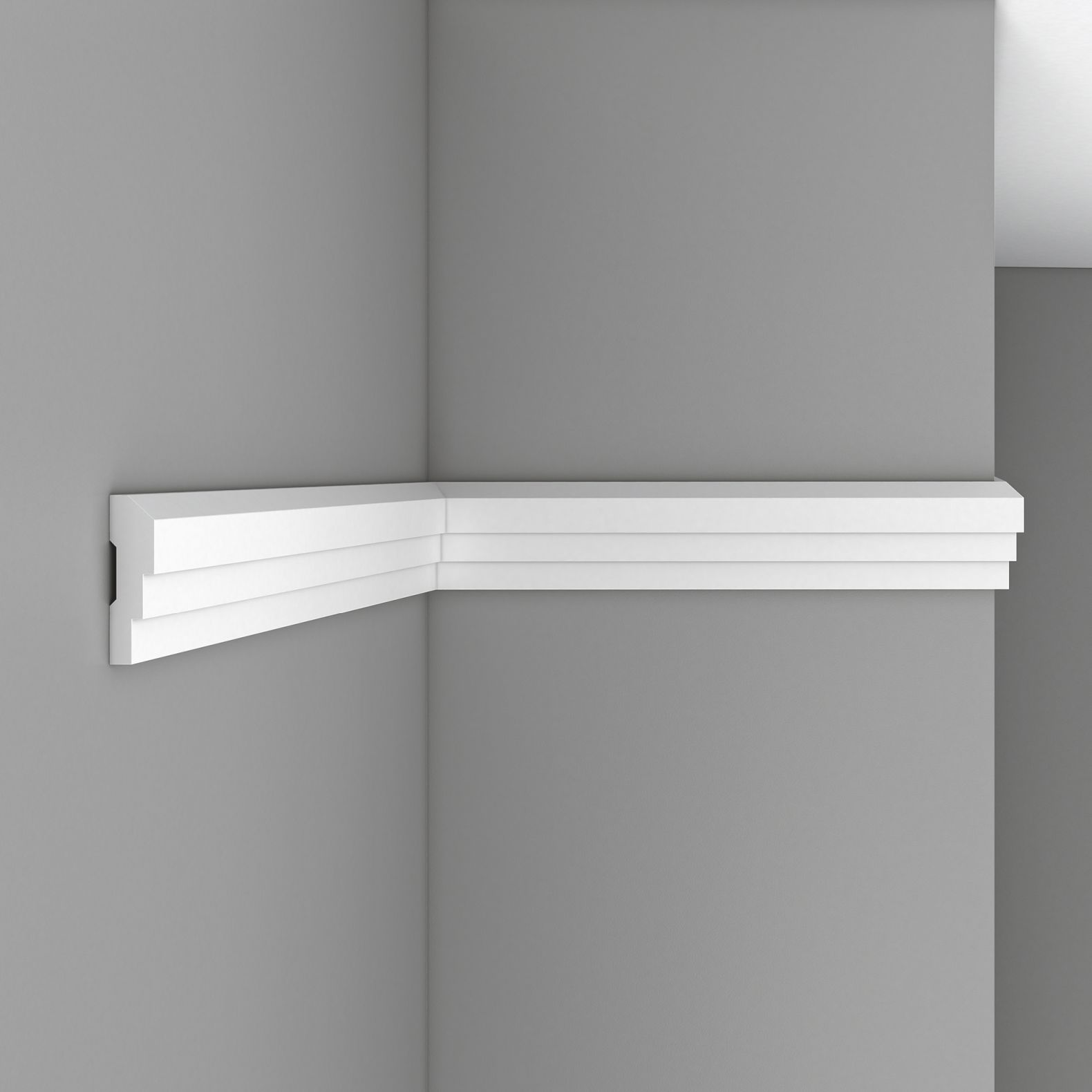 Молдинг гладкий Decomaster (Декомастер) 75х20х2400 мм 97601