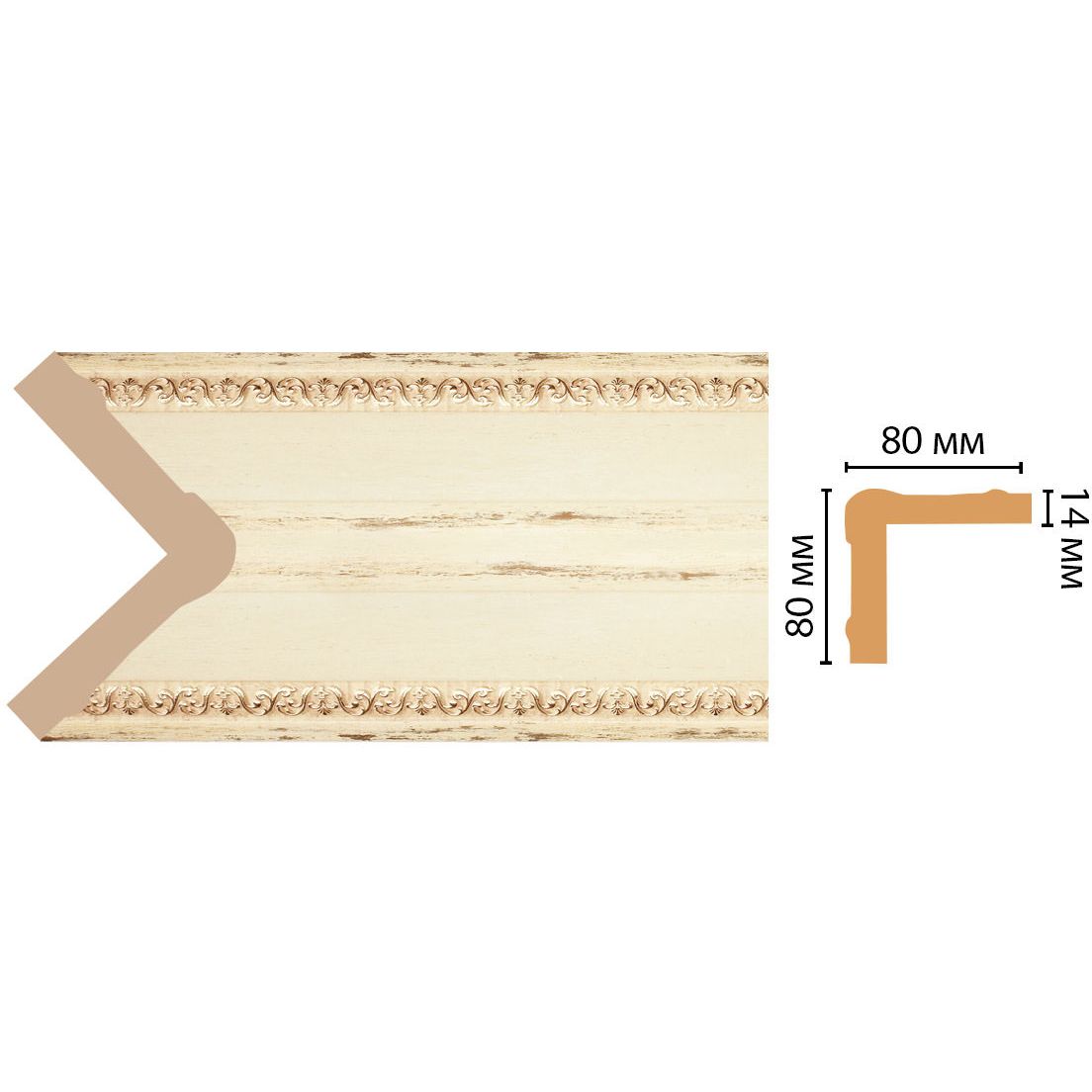 Угол Decomaster (Декомастер) 80х80х2400 мм 140-1028