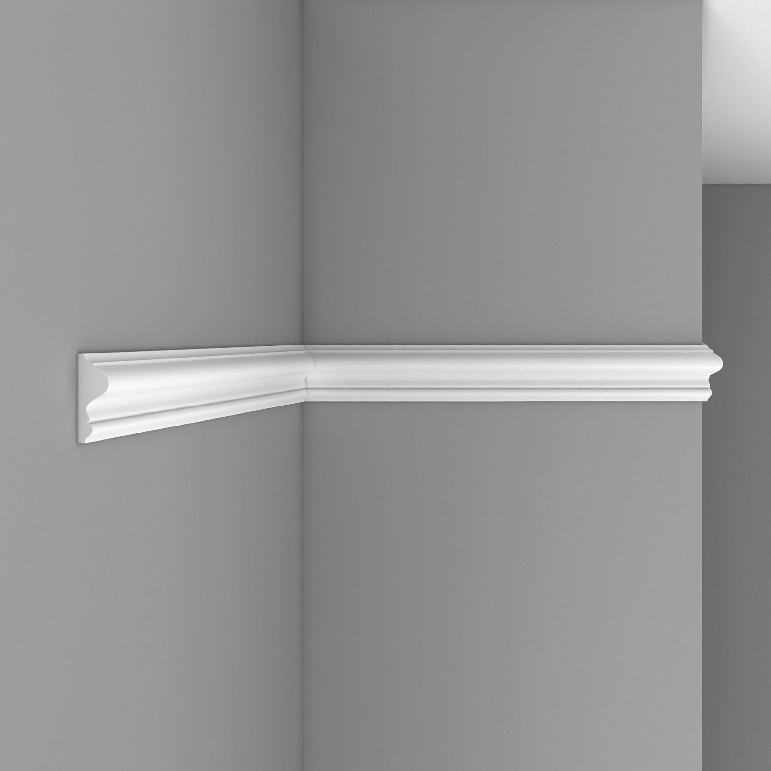 Молдинг гладкий Decomaster (Декомастер) 56х20х2400 мм 97620