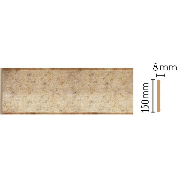 Декоративная панель Decomaster (Декомастер) 150х9х2400 мм B15-553