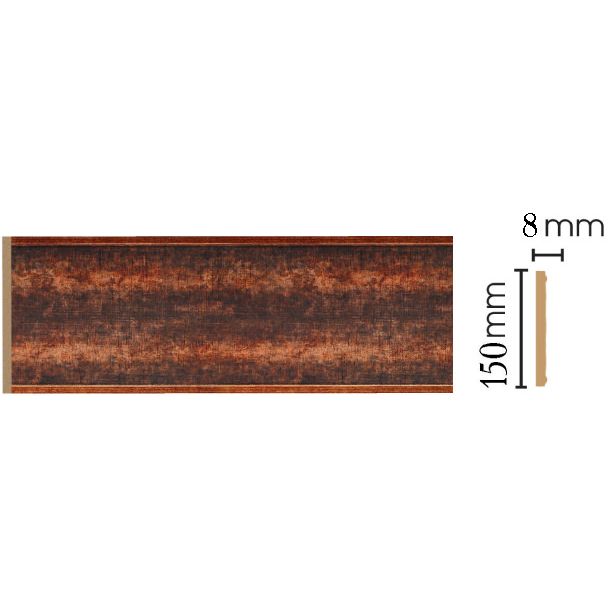 Декоративная панель Decomaster (Декомастер) 150х9х2400 мм B15-767