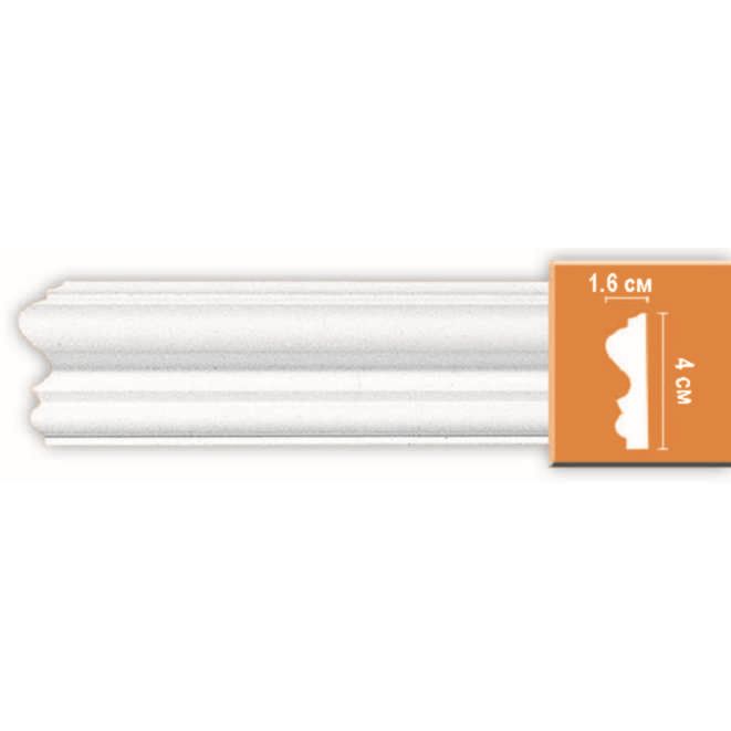 Молдинг гладкий Decomaster (Декомастер) гибкий 40х16х2400 мм 97803F