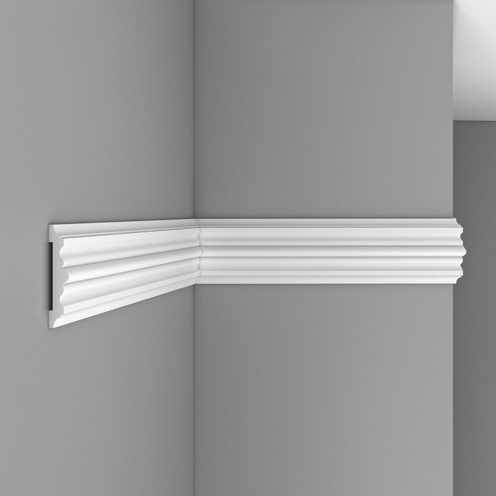 Молдинг гладкий Decomaster (Декомастер) гибкий 100х20х2400 мм 97902F