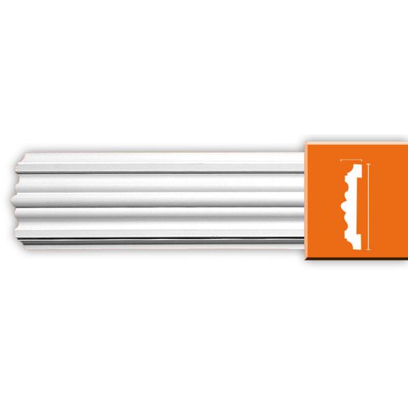 Молдинг гладкий Decomaster (Декомастер) гибкий 100х20х2400 мм 97902F