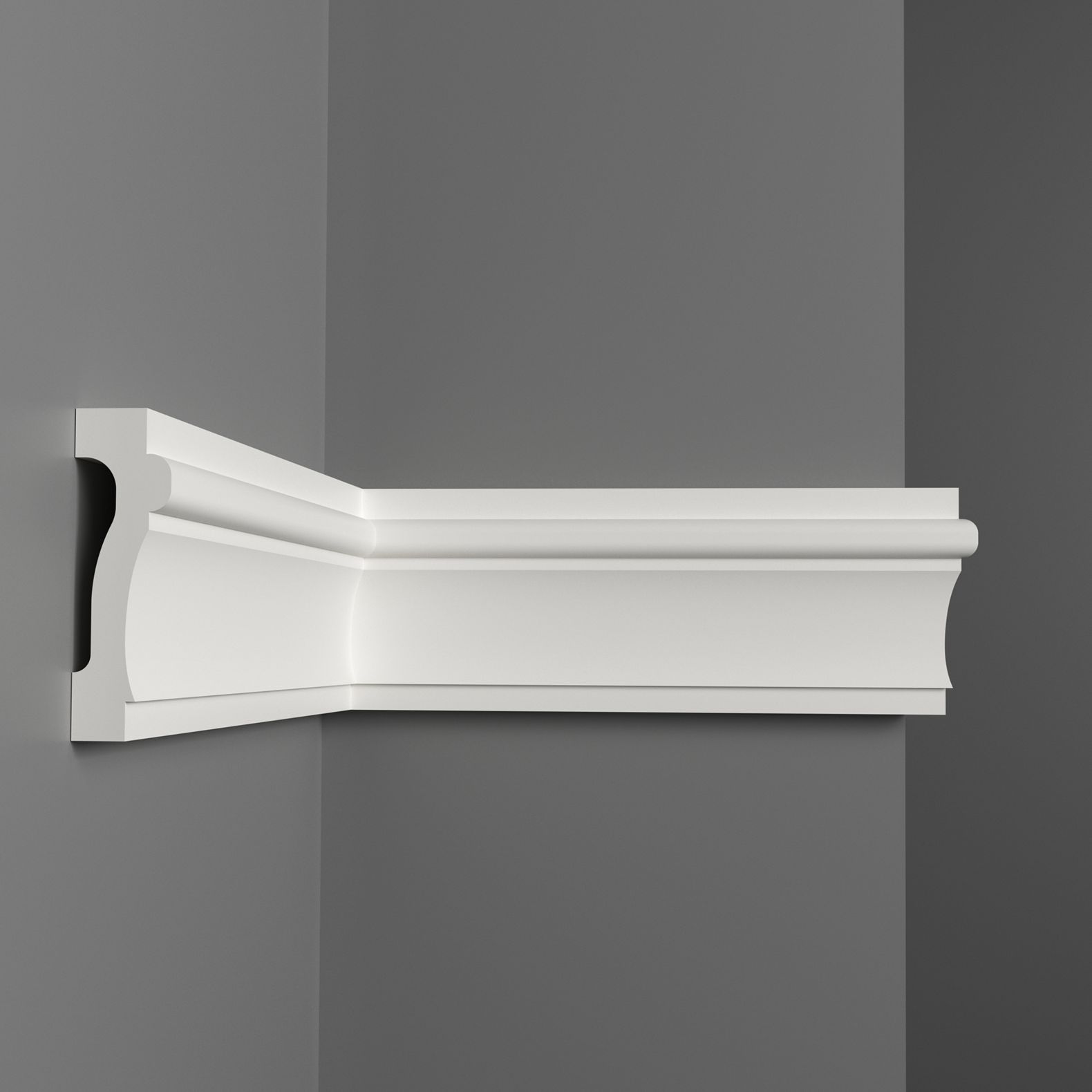 Молдинг гладкий Decomaster (Декомастер) 74х23х2000 мм A018