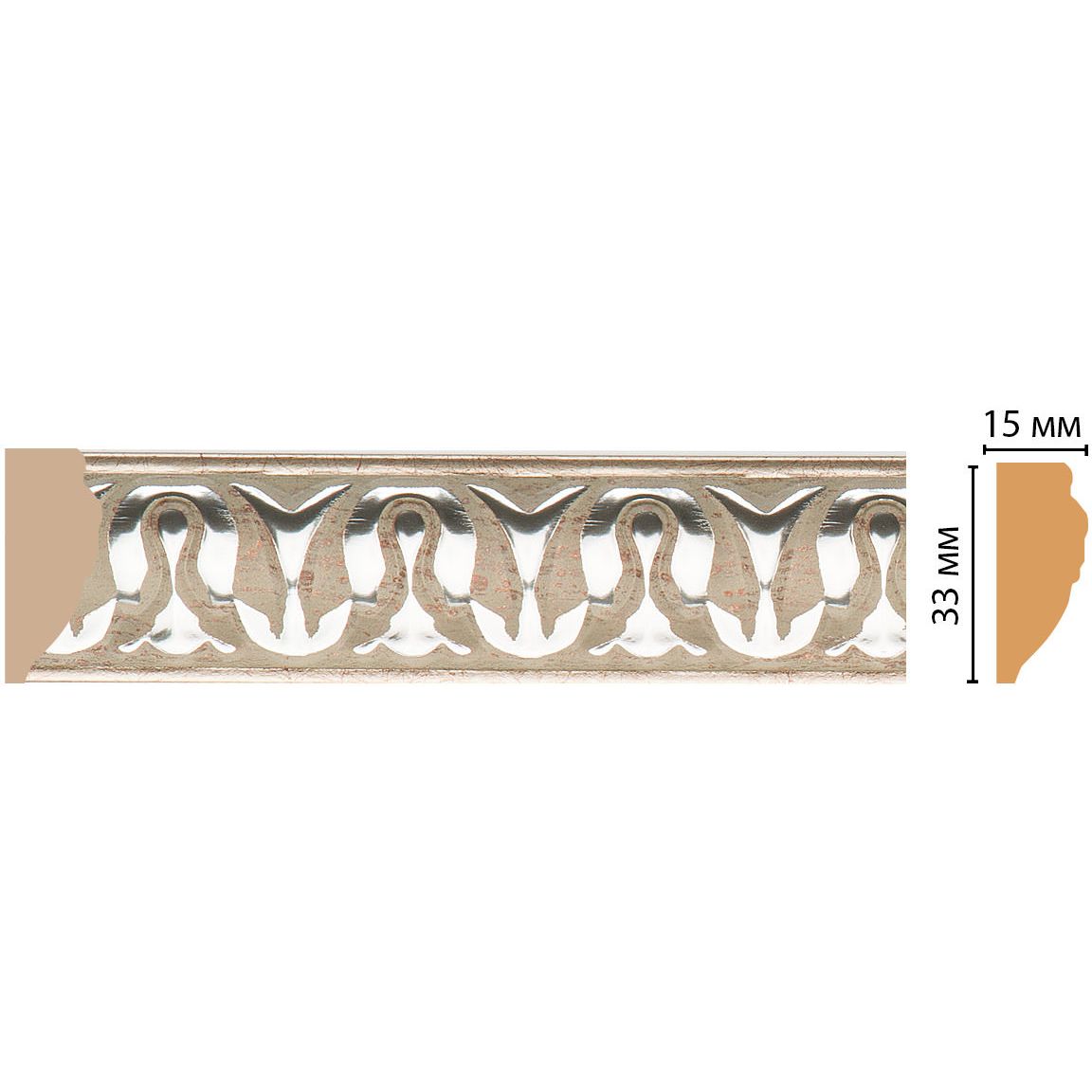 Молдинг Decomaster (Декомастер) 33х15х2400 мм 101C-59
