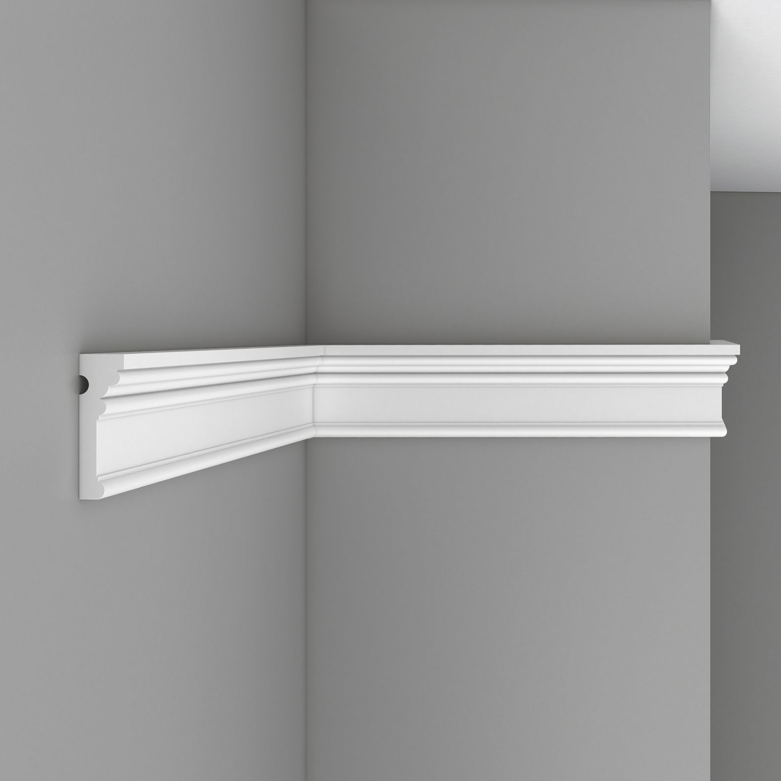 Молдинг гладкий Decomaster (Декомастер) 90х28х2400 мм DP-9012