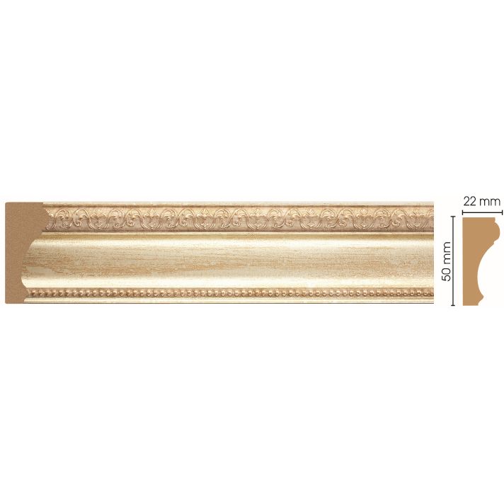 Молдинг Decomaster (Декомастер) 50х22х2400 мм 151-281