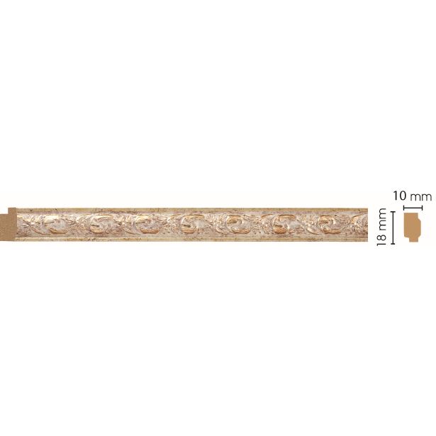 Молдинг Decomaster (Декомастер) 18х10х2400 мм 158-553