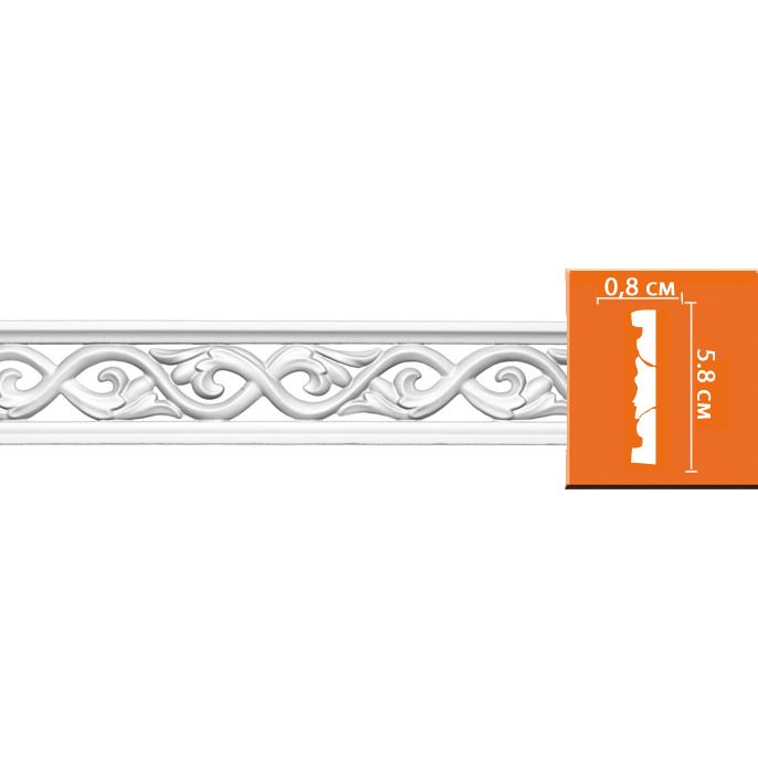 Молдинг с рисунком Decomaster (Декомастер) 58х8х2400 мм 98008