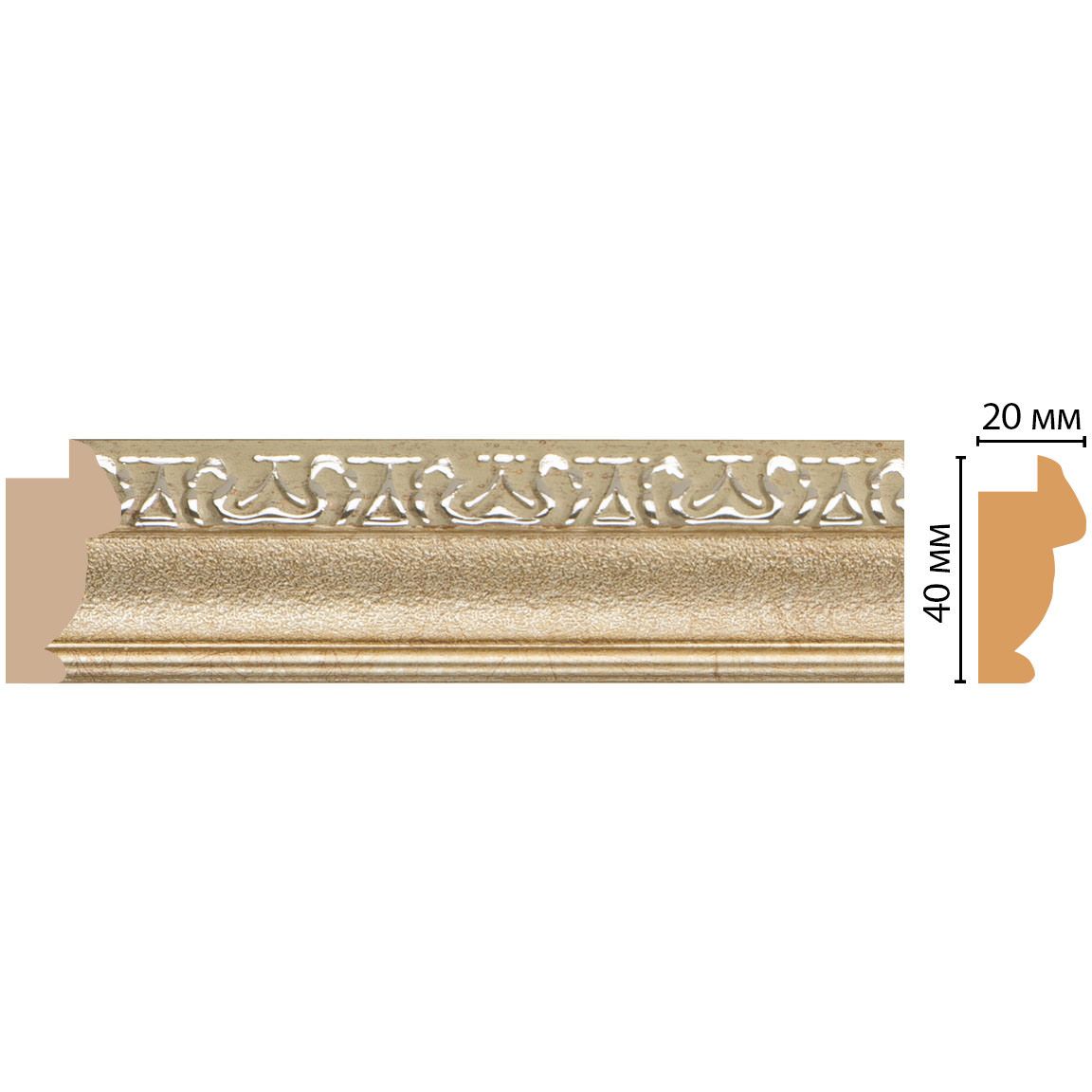 Багет Decomaster (Декомастер) 40х20х2900 мм 807-59