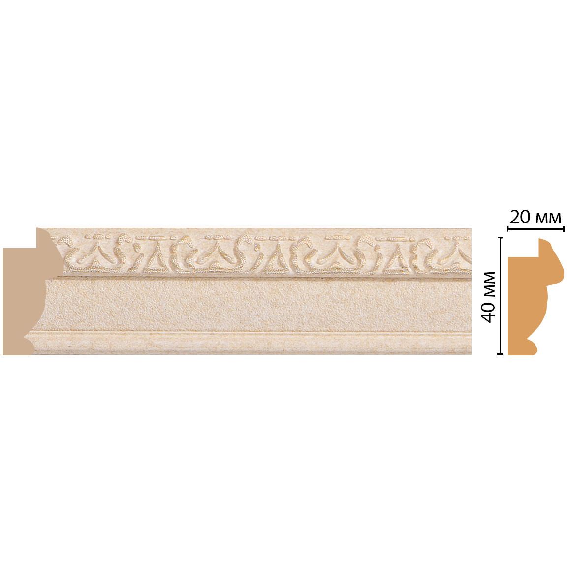Багет Decomaster (Декомастер) 40х20х2900 мм 807-18D