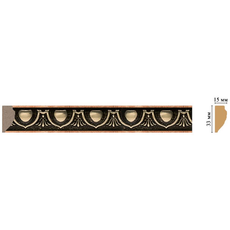 Молдинг Decomaster (Декомастер) 33х15х2400 мм 101D-57