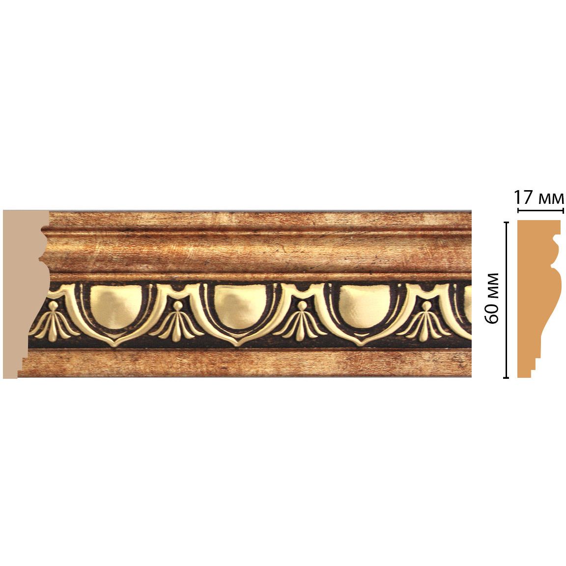 Молдинг Decomaster (Декомастер) 60х17х2400 мм 161D-57