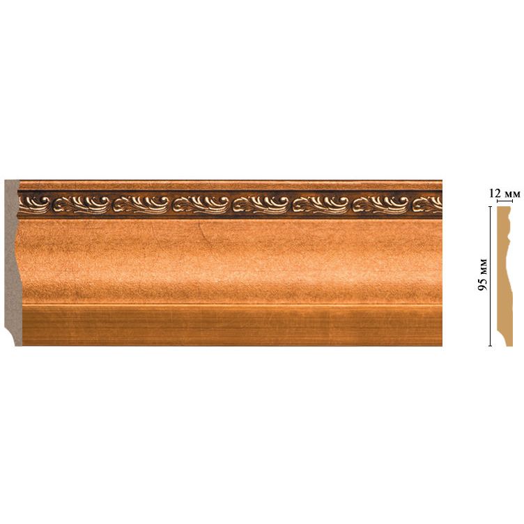 Плинтус напольный Decomaster (Декомастер) 95х12х2400 мм 153-1223