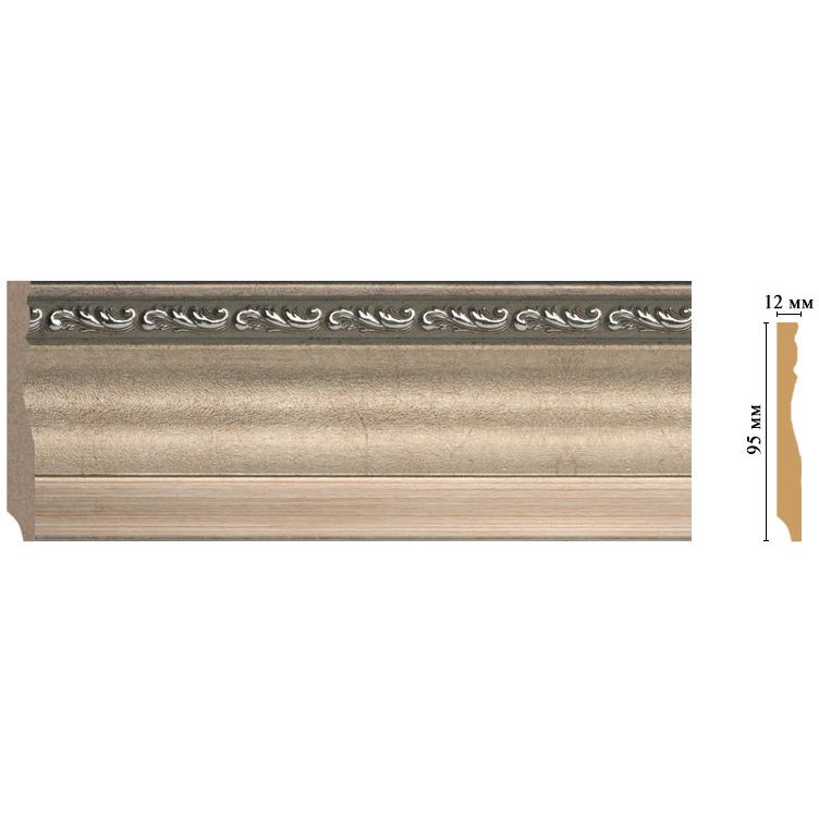 Плинтус напольный Decomaster (Декомастер) 95х12х2400 мм 153-59