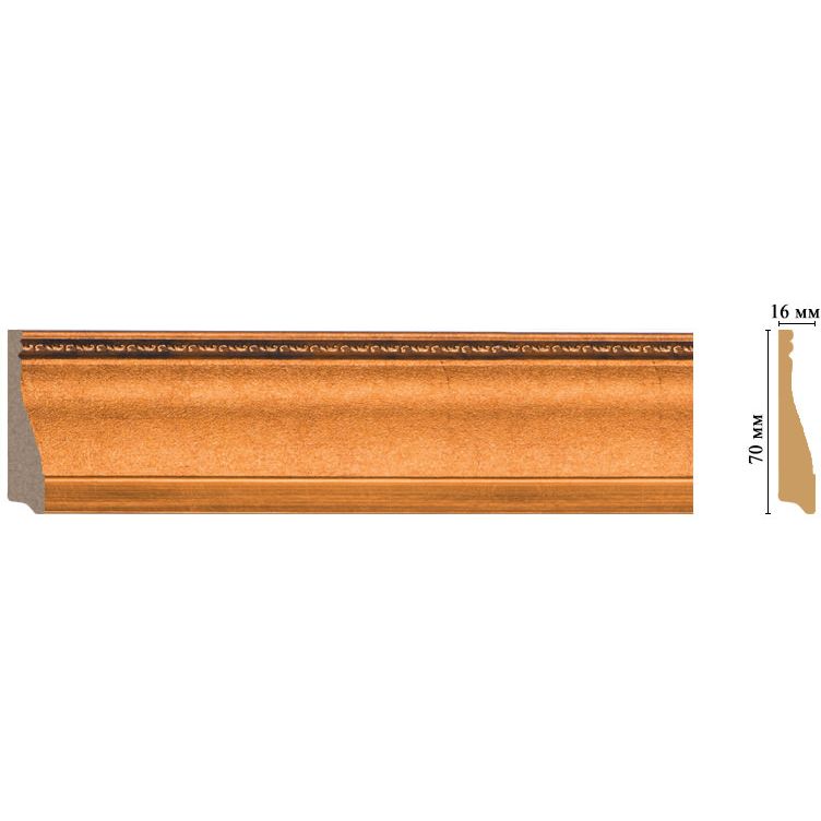 Плинтус напольный Decomaster (Декомастер) 70х16х2400 мм 193-1223