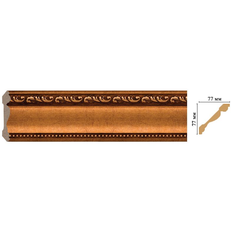 Плинтус потолочный Decomaster (Декомастер) 77х77х2400 мм 154-1223