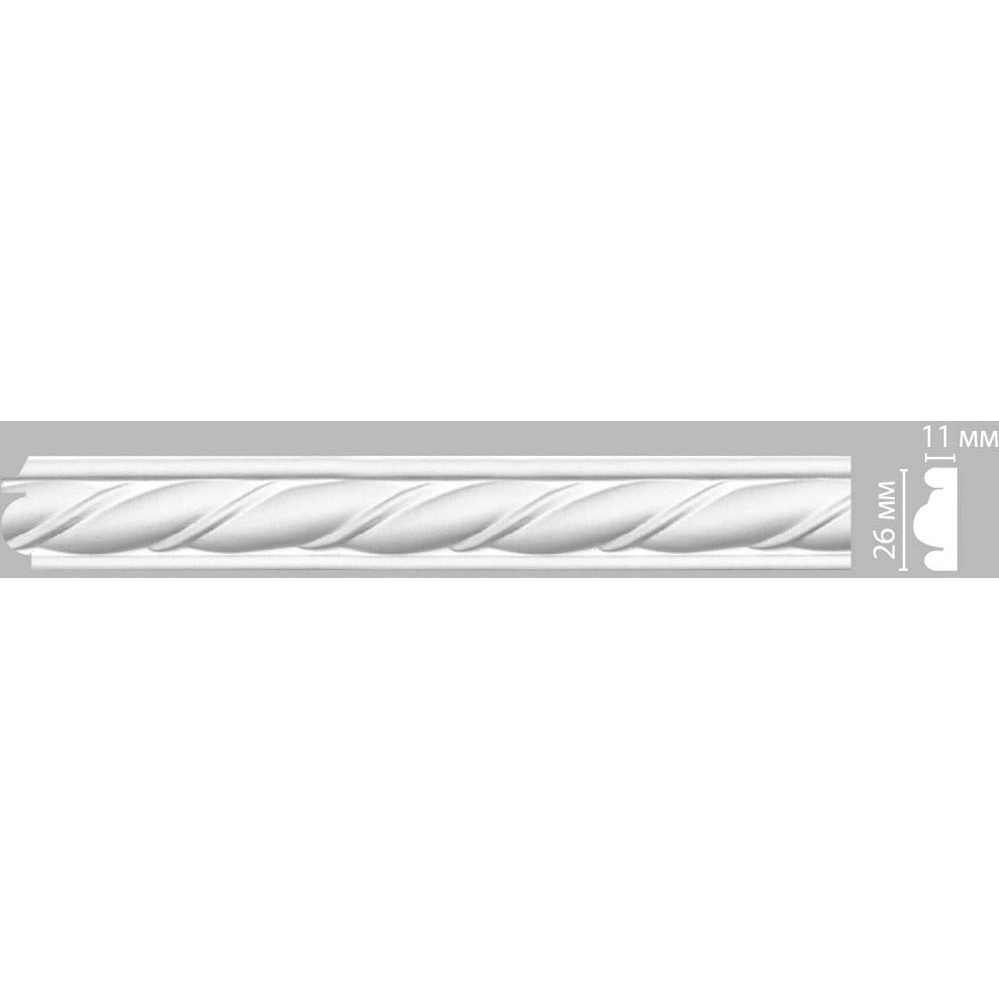 Молдинг с рисунком Decomaster (Декомастер) гибкий 26х11х2400 мм 98070F