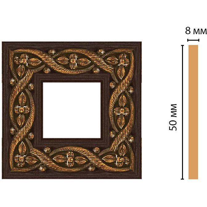 Вставка цветная Decomaster (Декомастер) 50х50х8 мм 130-2-1