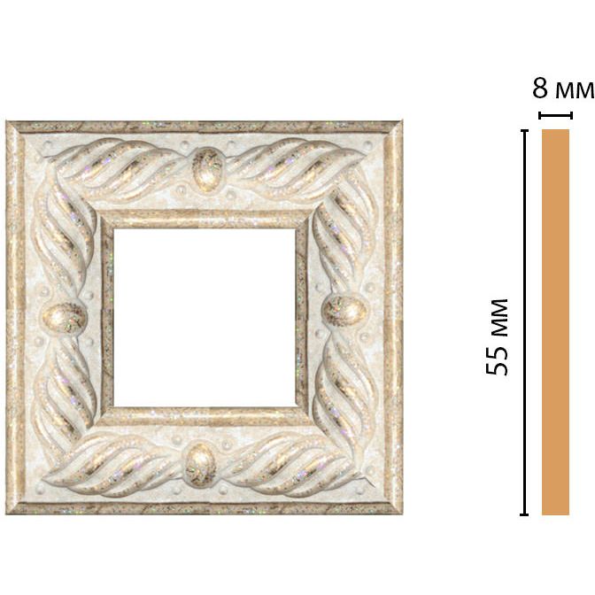 Вставка цветная Decomaster (Декомастер) 55х55х8 мм 130-2-18