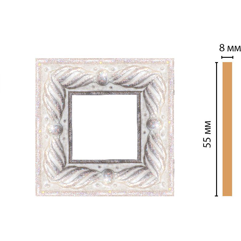 Вставка цветная Decomaster (Декомастер) 55х55х8 мм 130-2-19