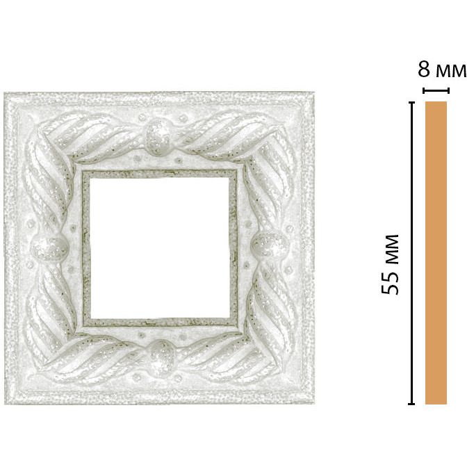 Вставка цветная Decomaster (Декомастер) 55х55х8 мм 130-2-20