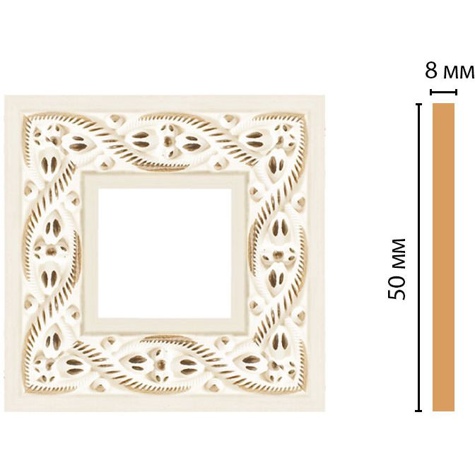 Вставка цветная Decomaster (Декомастер) 50х50х8 мм 130-2-6