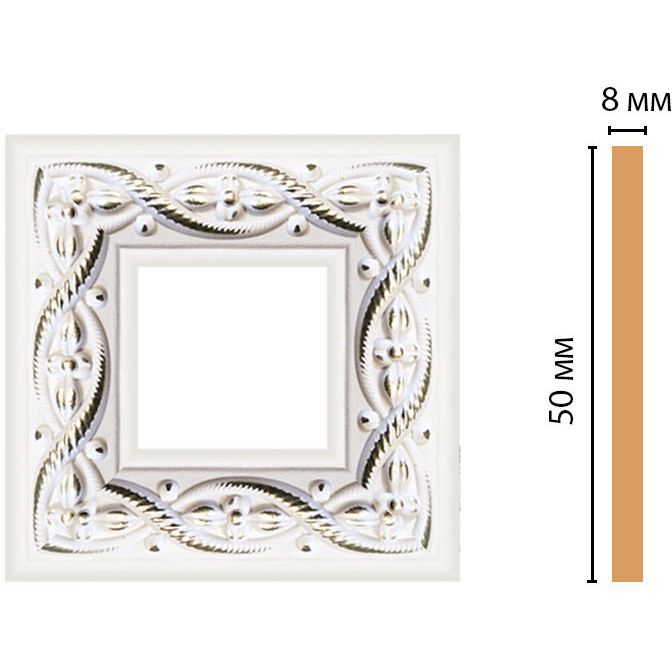 Вставка цветная Decomaster (Декомастер) 50х50х8 мм 130-2-7D