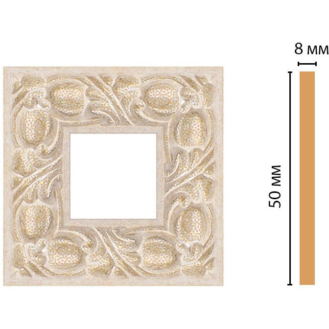 Вставка цветная Decomaster (Декомастер) 50х50х8 мм 130C-2-18D