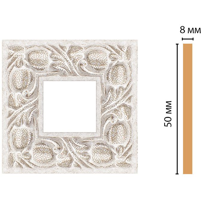 Вставка цветная Decomaster (Декомастер) 50х50х8 мм 130C-2-19D