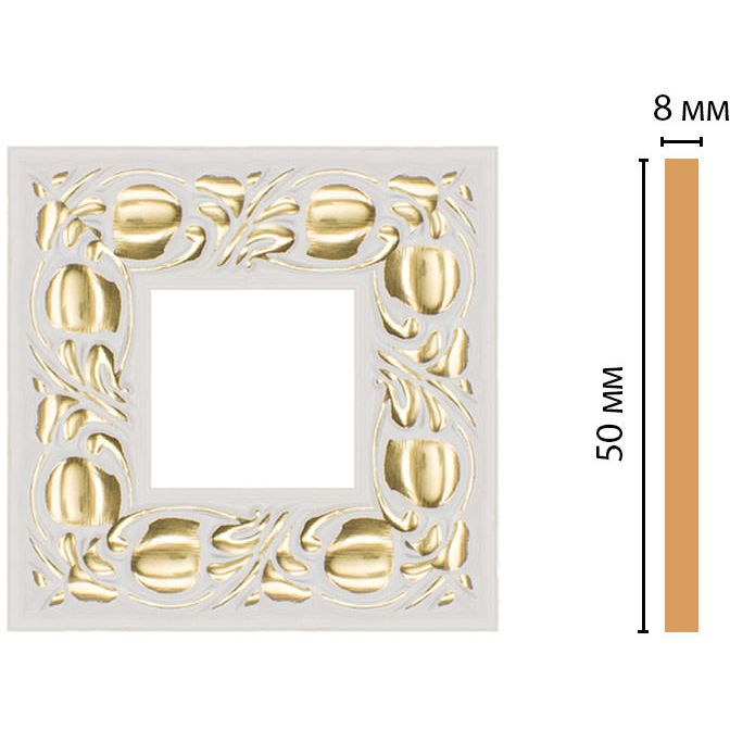 Вставка цветная Decomaster (Декомастер) 50х50х8 мм 130C-2-54