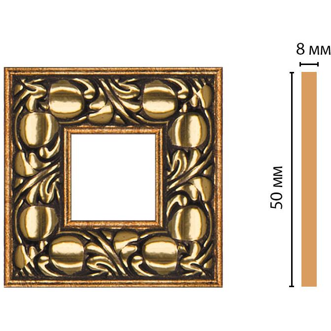 Вставка цветная Decomaster (Декомастер) 50х50х8 мм 130C-2-57