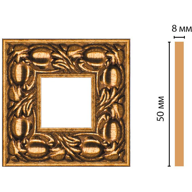 Вставка цветная Decomaster (Декомастер) 50х50х8 мм 130C-2-58
