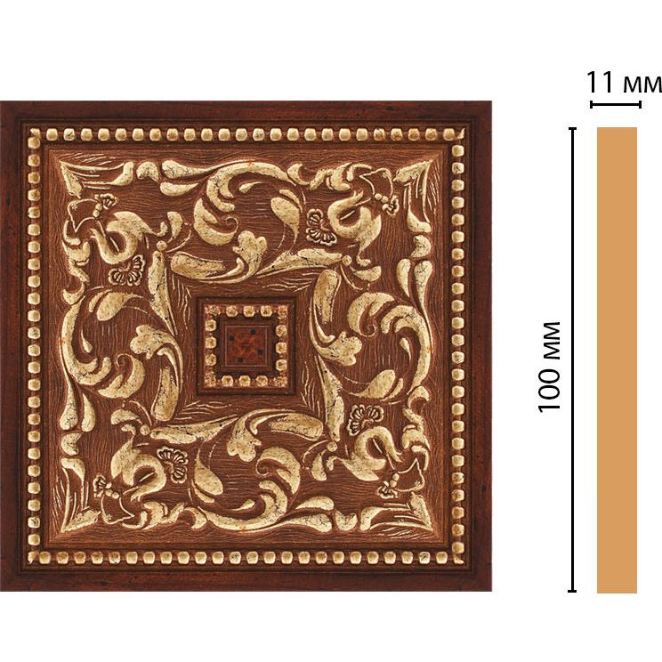 Вставка цветная Decomaster (Декомастер) 100х100х11 мм 156-2-1084